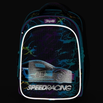 Рюкзак каркасний 1 Вересня S-98 Speed Racing, серый (559511) - Pampik - 14