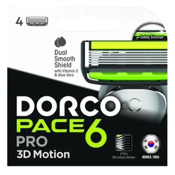 Картриджі Dorco Pace6 6 лез, 4 шт. - Pampik