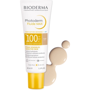 Сонцезахисний тональний флюїд Bioderma Photoderm Fluide МАХ SPF 100, світлий, 40 мл - Pampik