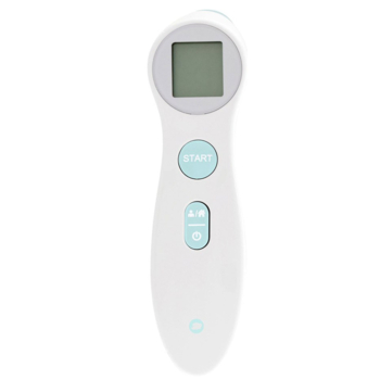 Бесконтактный термометр Bebe Confort Thermometre Sans, белый с голубым (3106203500) - Pampik