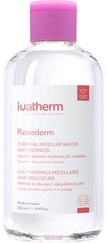 Мицеллярный лосьон Ivatherm Rosederm для кожи склонной к покраснениям, 250 мл - Pampik