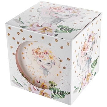 Столовый набор Lefard Слоник, детский, белый с розовым (924-719) - Pampik - 5