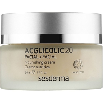 Живильний нічний крем для обличчя Sesderma Aclgicolic20 Nourishing Cream, 50 мл - Pampik