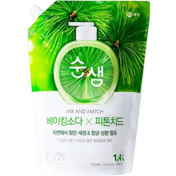 Засіб для миття посуду Soonsaem Mix&Match Baking Soda Phytoncide Харчова сода та фітонциди, 1,2 л - Pampik