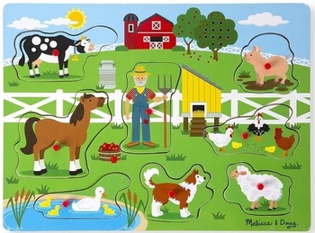 Звуковий пазл Melissa&Doug Ферма старого Макдональдса (MD738) - Pampik - 2