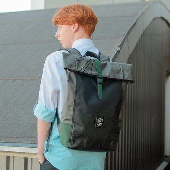 Рюкзак міський Yes Roll-top T-77 Grey anthracite, черный (557433) - Pampik - 5