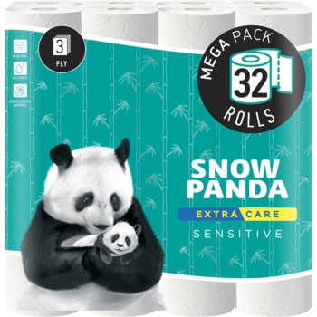 Туалетная бумага Сніжна Панда Extra Care Sensitive, 32 рулона - Pampik