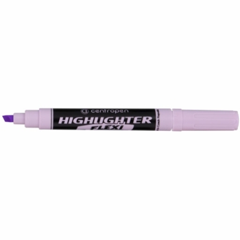 Маркер текстовий Centropen Highlighter Flexi Soft, клиноподібний, 1-5 мм, пастельно-ліловий (8542/931) - Pampik