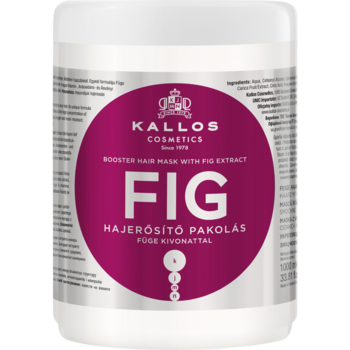 Маска для волос Kallos Cosmetics Fig Booster Hair Mask With Fig Extract укрепляющая с экстрактом инжира, 1 л - Pampik