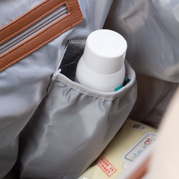 Сумка Childhome Mommy bag Signature - Canvas White, белый (CWMBBSCOW) - Pampik - 11