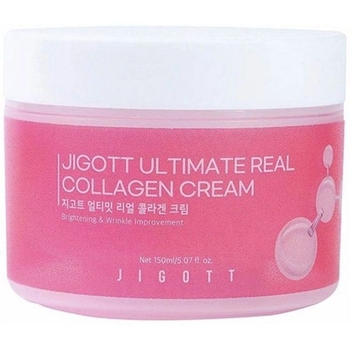 Зволожуючий крем для обличчя Jigott Ultimate Real Collagen Cream, з колагеном, 150 мл - Pampik