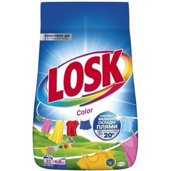 Стиральный порошок Losk Color для цветных вещей, 4.8 кг - Pampik