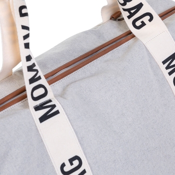 Сумка Childhome Mommy bag Signature - Canvas White, белый (CWMBBSCOW) - Pampik - 8