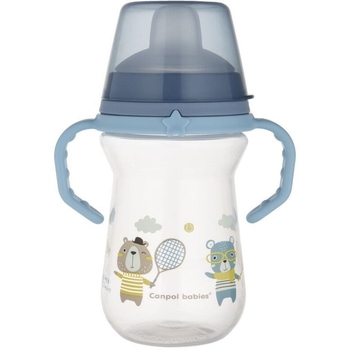 Кружка тренувальна Canpol babies First Cup Bonjour Paris, 250 мл, синій (56/613_blu) - Pampik