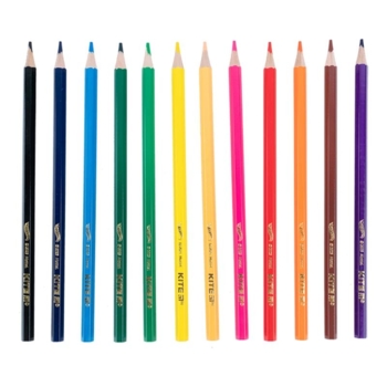 Цветные карандаши Kite Hot Wheels 12 шт. (HW23-051) - Pampik - 3