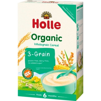 Каша безмолочна Holle Три злаки, 250 г - Pampik