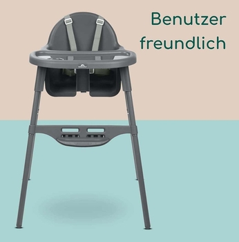 Стільчик для годування Bebe Confort Meely, темно-сірий, (2712551210) - Pampik - 5