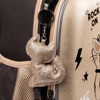 Рюкзак каркасний 1 Вересня S-98 Pussycat, сірий з бежевим (559501) - Pampik - 9