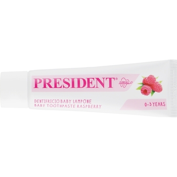 Зубная паста President Baby Toothpaste Raspberry, 0-3 года, 30 мл - Pampik - 2