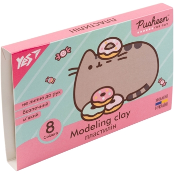 Пластилин Yes Pusheen, 8 цветов, 160 г (540632) - Pampik