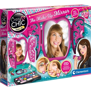 Набір дитячої косметики для макіяжу Clementoni The Make-Up Mirrorї Crazy Chic (18541) - Pampik