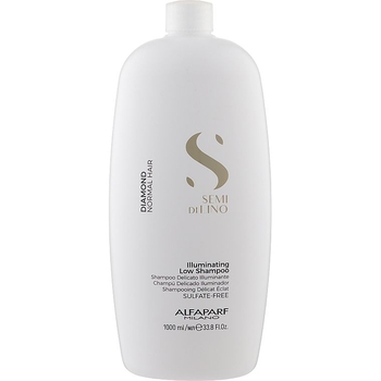 Бессульфатный шампунь Alfaparf Milano Semi Di Lino Diamond Illuminating Low Sulfate Free Shampoo, 1000 мл - Pampik