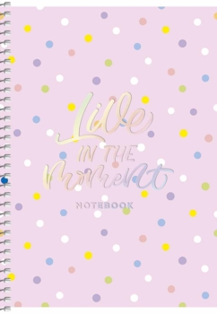 Тетрадь для записей Student Горошки, А5, в клеточку, спираль, 80 листов (A5-SC-080-6094K) - Pampik