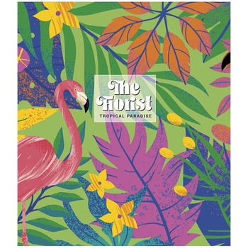 Зошит загальний Школярик Tropical paradise, в клітинку, 48 аркушів, УФ-лак, 10 шт. (048-3211K) - Pampik