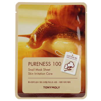 Маска тканевая для лица Tony Moly Pureness 100 Snail Муцин улитки, 21 мл - Pampik