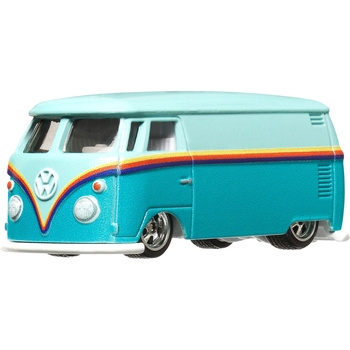 Колекційна модель машинки Hot Wheels Преміальні автівки Volkswagen T1 Panel Bus бірюзова (GJT68/HKF18) - Pampik - 2