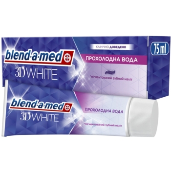 Зубна паста Blend-a-med 3D White Прохолодна вода, 75 мл - Pampik