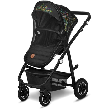 Коляска 2 в 1 Lionelo Amber Dreamin, черная (LO-AMBER DREAMIN (2in1)) - Pampik - 2
