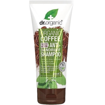 Кофейный шампунь против перхоти с мятой Dr.Organic Coffee Mint Anti Dandruff Shampoo 200 мл - Pampik