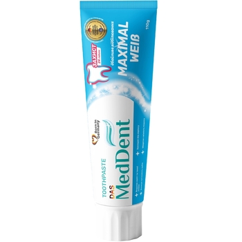 Зубна паста Das MedDent, дбайливе відбілювання, 110 г - Pampik