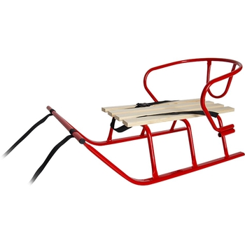 Санки Vitan Лайка зі спинкою червоні (2030058) - Pampik