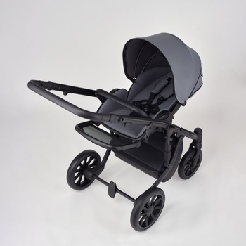 Універсальна коляска 2 в 1 Anex M-Type mt-09Q mirage, сіра з чорним (25708) - Pampik - 5