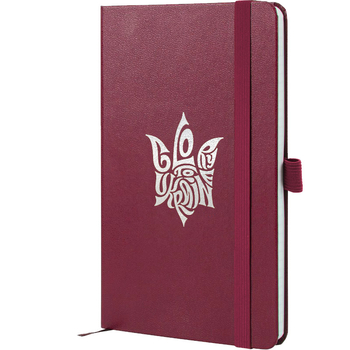 Книга записная Axent Partner Glory A5- в клеточку 96 листов винная (8201-46-4-A) - Pampik