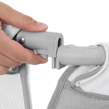 Приставне ліжко Hauck Face to Me 2 Melange Grey, сіре (60853-1) - Pampik - 18