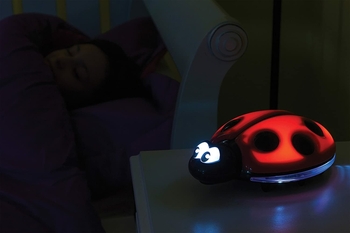 Нічний світильник DreamBaby Ladybug, червоний з чорним (F689) - Pampik - 5