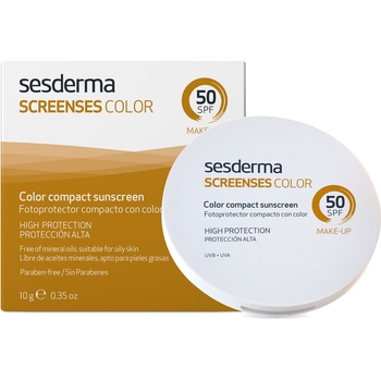 Компактна сонцезахисна пудра для обличчя Sesderma Screenses SPF 50 Light, 10 г - Pampik