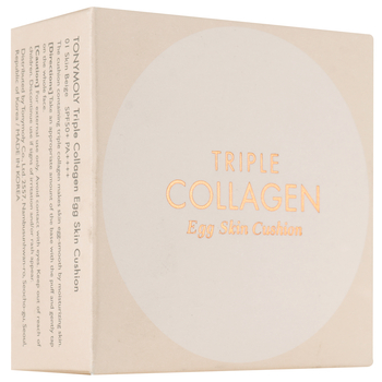 Kushon Tony Moly Triple Collagen Egg Skin, відтінок 01 (Skin Beige), 15 г - Pampik - 6