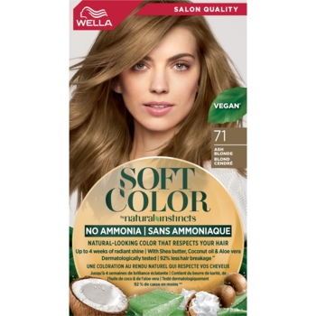 Краска для волос Wella Soft Color тон 71 Пепельный блонд - Pampik