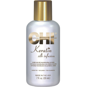 Восстанавливающий комплекс для волос CHI Keratin Silk Infusion с шелком, 59 мл - Pampik