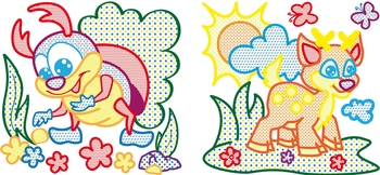 Водяна розмальовка Кристал Бук В лісі, з кольоровим контуром, 12 сторінок (F00023303) - Pampik - 2