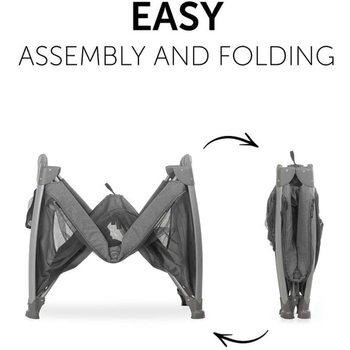 Детский манеж Hauck Play N Relax Melange Charcoal (60009-2) - Pampik - 6