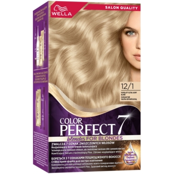 Стойкая крем-краска для волос Wella Color Perfect 12/1 Перламутровый блонд - Pampik