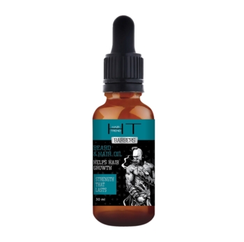 Масло для ухода за волосами и бородой Hair Trend Barbers Beard&Hair Oil, 30 мл - Pampik
