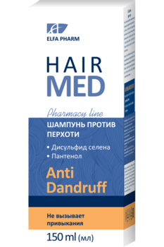 Шампунь против перхоти Elfa Pharm Hair Med, 150 мл - Pampik
