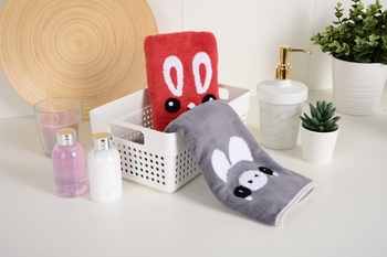 Набір рушників Soho Funny company, 35х75 см, 2 шт., сірий з червоним (1175К) - Pampik - 6