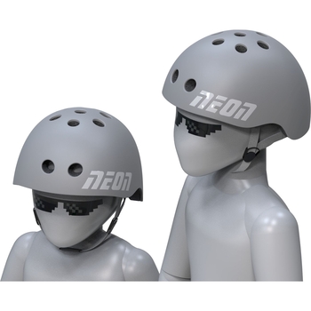 Защитный шлем Neon, М (44-52 см), серый (NA36E9) - Pampik - 5